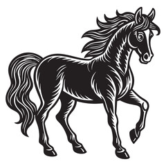 Halloween-themed circular silhouette