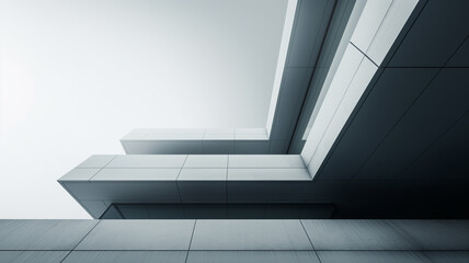 Fototapeta premium Esencia de Simplicidad: Arquitectura Minimalista y Contemporánea