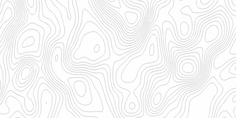 Fototapeta premium Abstract black and white topographic contours wave lines. Seamless pattern with lines White wave paper curved reliefs abstract background, Abstract topographic contours map background.