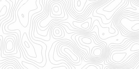Fototapeta premium Abstract black and white topographic contours wave lines. Seamless pattern with lines White wave paper curved reliefs abstract background, Abstract topographic contours map background.
