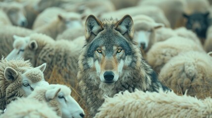 Cunning Wolf: A Symbol of Individuality and Deception in a Conformist World