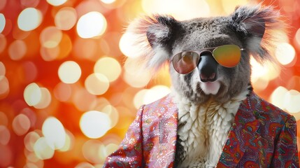 Naklejka premium Cool Koala in Sunglasses