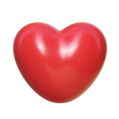 red heart isolated on white