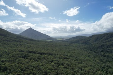 Aerial photo of Behana Gorge near Cairns Queensland Australia