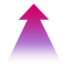 Fototapeta premium Arrow sign color icons gradient color