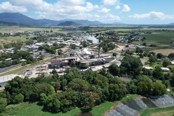 Fototapeta premium Aerial photo of Gordonvale Queensland Australia