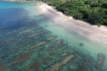 Aerial photo of Pretty Beach Cairns Queensland Australia