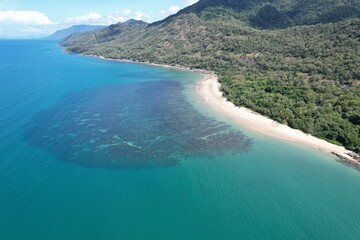 Aerial photo of Pretty Beach Cairns Queensland Australia