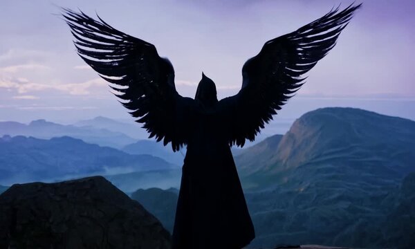 man with wings dark angel