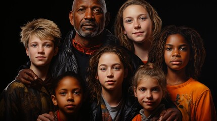 Obraz premium A Family Portrait in Warm Tones
