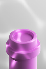 Minimalist Cylindrical Podium for Modern Product Display - 3D Render for Showcase and Presentation