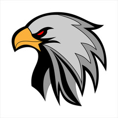 Eagle Hawk Garuda symbol icon black