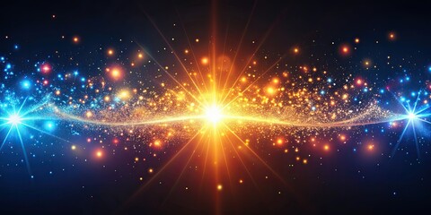 Fototapeta premium Abstract background with glowing particle effects, magic, particles, abstract, background, glowing, fantasy, mystical