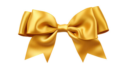 Elegant Golden Bow for Decorations and Crafts