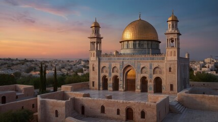 Fototapeta premium A landmark, this ancient wonder combines Byzantine church architecture with Islamic mosque elements, a testament to the city’s long history and religious tolerance.