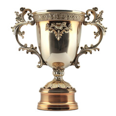 Fototapeta premium Ornate Trophy with Gold and Silver Accents