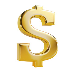 Bold Yellow 3D Dollar Sign Emblem