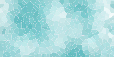 soft blue Broken Stained-Glass Background with white lines Seamless pattern with 3d shapes vector Vintage abstract mosaic pattern. colorful polygonal design pattern, which consist of triangles. glass