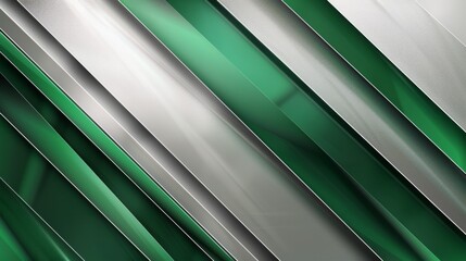 Obraz premium abstract green and silver are light gray with white the gradient is the surface with templates metal texture soft lines tech diagonal background green dark sleek clean modern