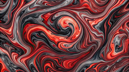Fototapeta premium Marble black and red background with elegant swirling patterns, Marble, black, red, background, texture, elegant, swirling