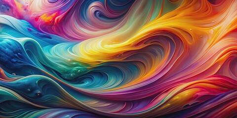 Obraz premium Abstract fluid dreamy background resembling a colorful swirling liquid , , abstract, fluid, dreamy, background, wallpaper