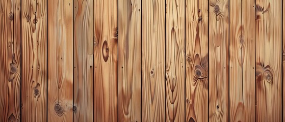 Fototapeta premium Flat wooden texture with clean smooth photorealistic pattern