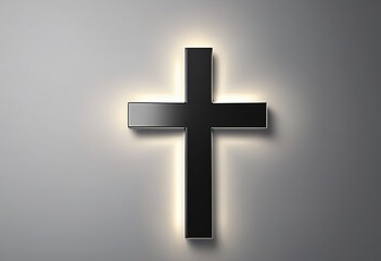 Obraz premium Christian Cross on isolated background