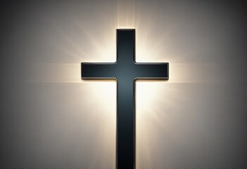 Naklejka premium Christian Cross on isolated background