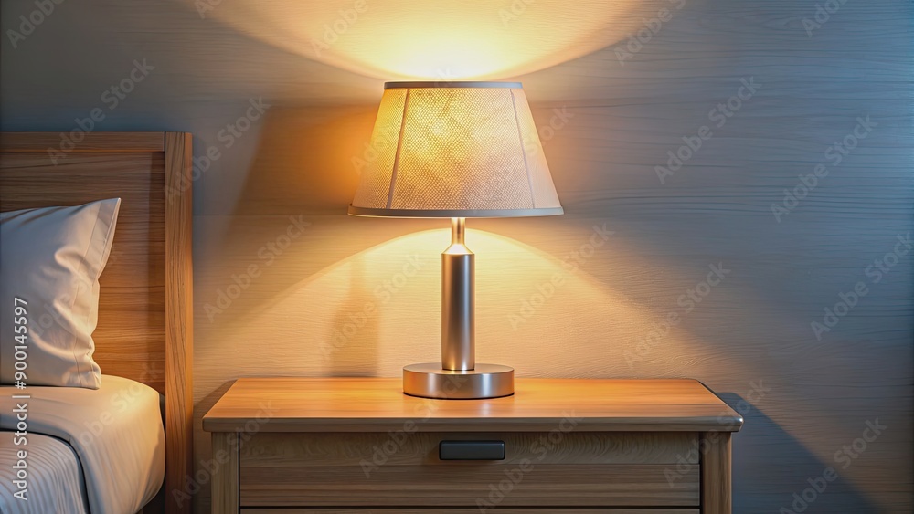 Poster Night stand lamp for bedroom decor, night, stand, lamp, light, bedroom, decor, home, interior, bedside, table, lighting