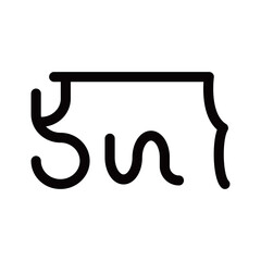 龍体文字です。「ら」を示す文字です。