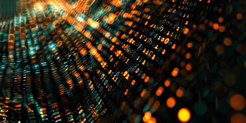 Obraz premium Data returning to its original form from encrypted code, highlighting the reversible nature of encryption
