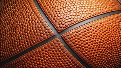 Fototapeta premium Flat basketball texture background, basketball, sports, flat design, textured, background, sports equipment