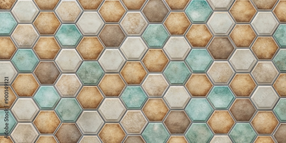 Canvas Prints seamless hexagonal tiles texture perfect for backgrounds and design projects, seamless, hex, tiles, 