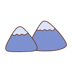 doodle mountain icon.