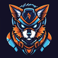 A animal mascot gaming logo 