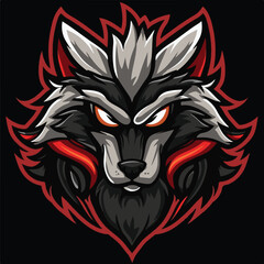 A animal mascot gaming logo 