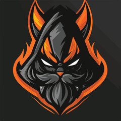 A animal mascot gaming logo 