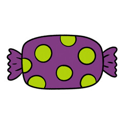 doodle halloween Candy icon.