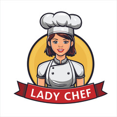 lady chef vector