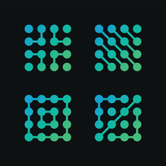 Set of abstract logo designs for business. Premium Vector