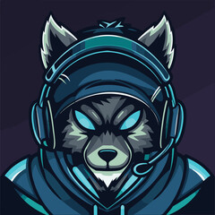 Fototapeta premium A animal mascot gaming logo 