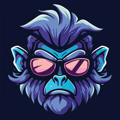 A animal mascot gaming logo 