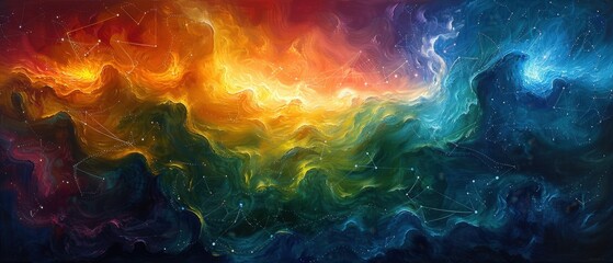 Fototapeta premium abstract background with bubbles