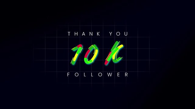 motion graphic thank you 10k followers