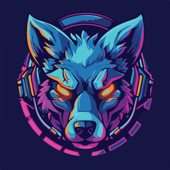 A animal mascot gaming logo 