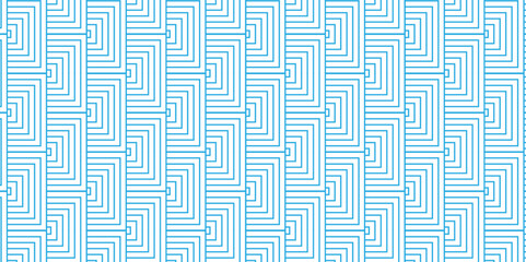 Vector overlapping Pattern Minimal diamond geometric blue color line waves abstract wave line. seamless blue tile stripe overlap creative retro square line fabric pattern white background.