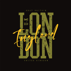 London city illustration and typography, perfect for t-shirts, hoodies, prints etc. © D GANGGA