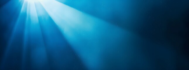 Shiny light on a blue background makes it look mysterious.