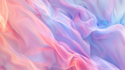 Obraz premium Delicate 3D abstract background with soft gradients and smooth texture. Perfect for creating a calming wellness brand. Quiet product packaging or a soothing website background