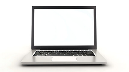laptop computer on white background